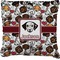 Dog Faces Burlap Pillow 22"