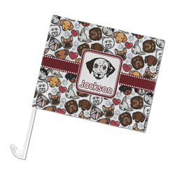 Dog Faces Car Flag (Personalized)