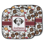 Dog Faces Car Sun Shade - Two Piece (Personalized)