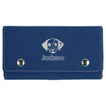 Dog Faces Cards & Dice Set - Navy Blue (Personalized)