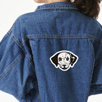 Dog Faces Twill Iron On Patch - Custom Shape - X-Large