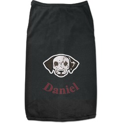 Dog Faces Black Pet Shirt - L (Personalized)