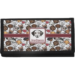 Dog Faces Canvas Checkbook Cover (Personalized)