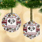 Dog Faces Frosted Glass Ornament - MAIN PARENT