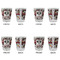 Dog Faces Glass Shot Glass - Standard - Set of 4 - APPROVAL