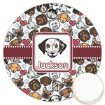 Dog Faces Printed Cookie Topper - 3.25" (Personalized)