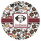 Dog Faces Icing Circle - Medium - Single