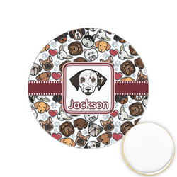Dog Faces Printed Cookie Topper - 1.25" (Personalized)