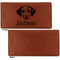 Dog Faces Leather Checkbook Holder Front and Back Single Sided - Apvl