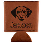 Dog Faces Leatherette Can Sleeve (Personalized)