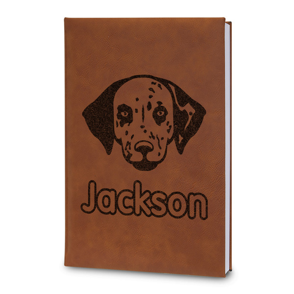 Custom Dog Faces Leatherette Journal - Large - Double Sided (Personalized)