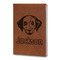 Dog Faces Leatherette Journals - Large - Double Sided - Angled View