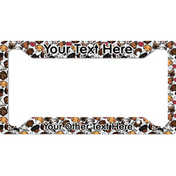 Dog Faces License Plate Frame - Style A (Personalized)