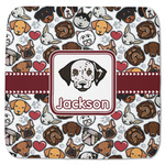 Dog Faces Memory Foam Bath Mat - 48"x48" (Personalized)