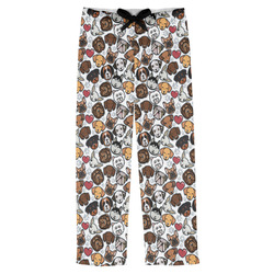 Dog Faces Mens Pajama Pants - XL
