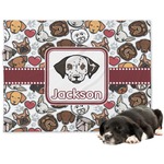 Dog Faces Dog Blanket - Large (Personalized)