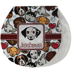 Dog Faces Burp Pad - Velour w/ Name or Text