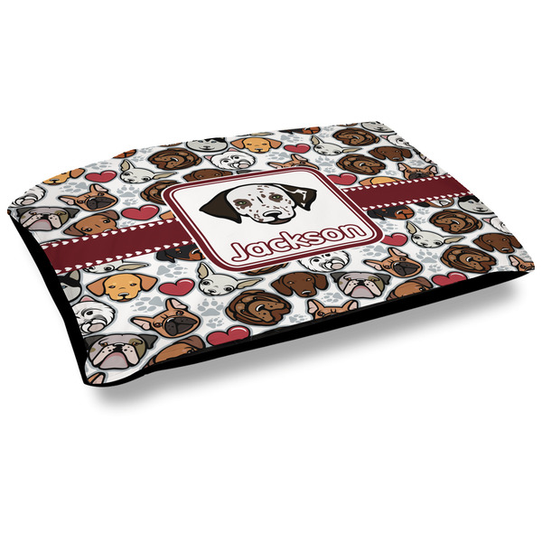 Custom Dog Faces Outdoor Dog Bed - Large (Personalized)