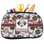 Dog Faces Neoprene Pencil Case - Medium w/ Name or Text