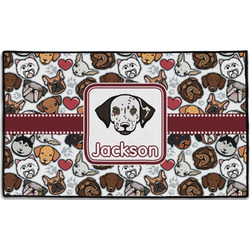 Dog Faces Door Mat - 60"x36" (Personalized)
