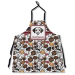 Dog Faces Apron Without Pockets w/ Name or Text