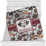 Dog Faces Minky Blanket (Personalized)