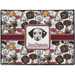 Dog Faces Door Mat (Personalized)