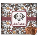 Dog Faces Outdoor Picnic Blanket (Personalized)