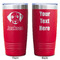 Dog Faces Red Polar Camel Tumbler - 20oz - Double Sided - Approval