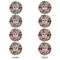 Dog Faces Round Linen Placemats - APPROVAL Set of 4 (double sided)