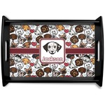 Dog Faces Wooden Tray (Personalized)