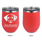 Dog Faces Stainless Wine Tumblers - Coral - Single Sided - Approval