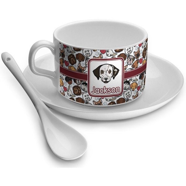 Custom Dog Faces Tea Cup - Single (Personalized)