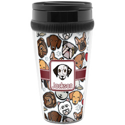 Dog Faces Acrylic Travel Mug without Handle (Personalized)