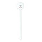 Dog Faces White Plastic 5.5" Stir Stick - Round - Single Stick