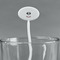 Dog Faces White Plastic 7" Stir Stick - Oval - Main