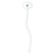 Dog Faces White Plastic 7" Stir Stick - Oval - Single Stick