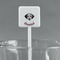 Dog Faces White Plastic Stir Stick - Square - Main