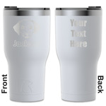 Dog Faces RTIC Tumbler - White - Engraved Front & Back (Personalized)