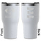 Dog Faces White RTIC Tumbler - Front and Back