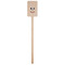 Dog Faces Wooden 6.25" Stir Stick - Rectangular - Single Stick