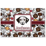 Dog Faces Woven Mat (Personalized)