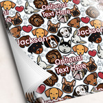 Dog Faces Wrapping Paper Sheets - Single-Sided - 20" x 28" (Personalized)