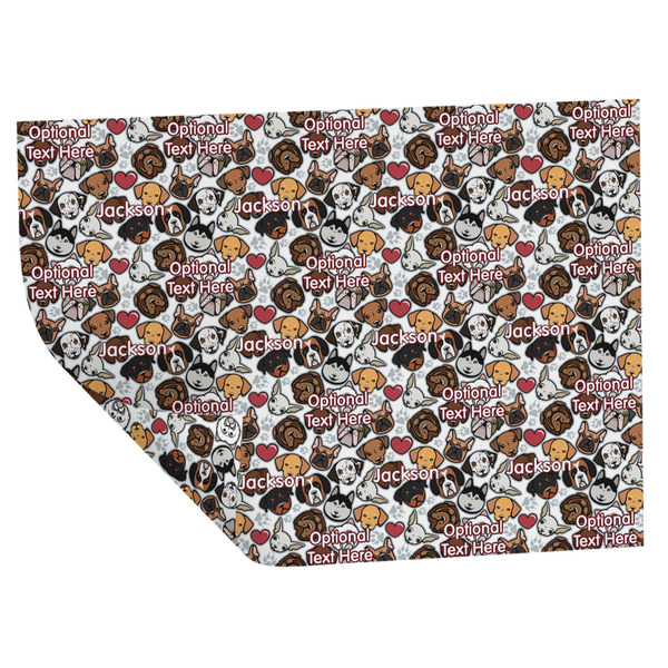 Custom Dog Faces Wrapping Paper Sheets - Double-Sided - 20" x 28" (Personalized)