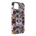 Dog Faces iPhone Case - Plastic - iPhone 14 Pro Max (Personalized)