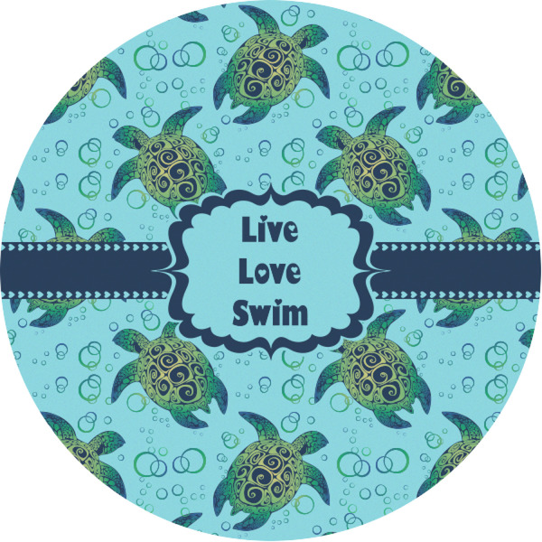 Custom Sea Turtles Multipurpose Round Labels - 1"