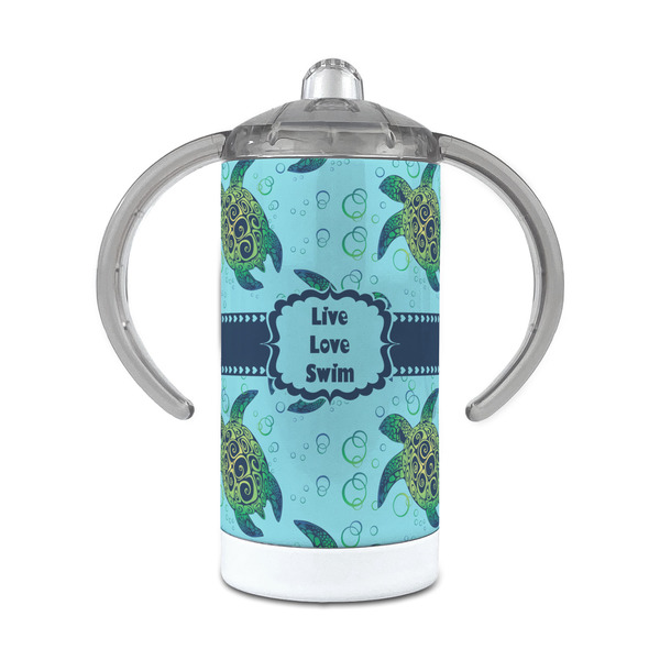 Custom Sea Turtles 12 oz Stainless Steel Sippy Cup