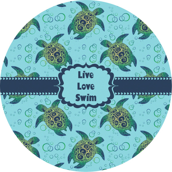 Custom Sea Turtles Multipurpose Round Labels - 2"