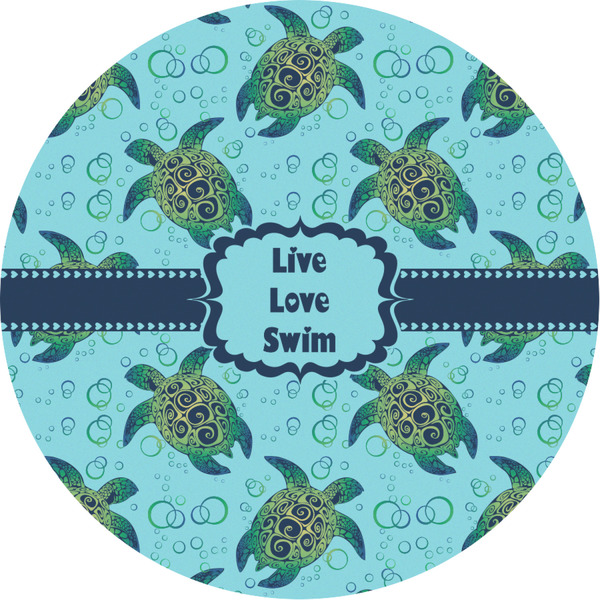 Custom Sea Turtles Multipurpose Round Labels - 3"