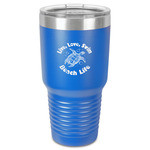 Sea Turtles 30 oz Stainless Steel Tumbler - Royal Blue - Single-Sided